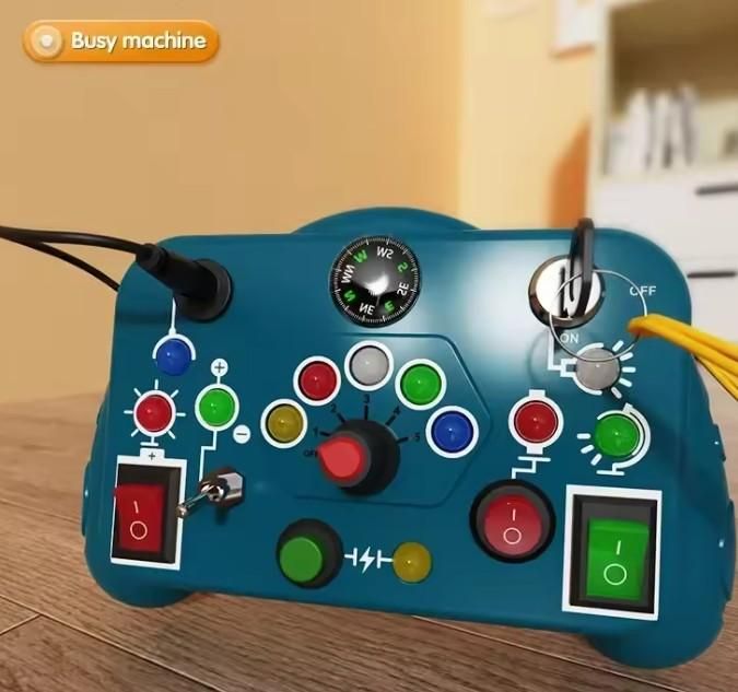 “Toddler Busy Board – Lights & Switches Learning Toy”