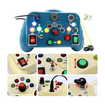 “Toddler Busy Board – Lights & Switches Learning Toy”